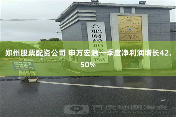 郑州股票配资公司 申万宏源一季度净利润增长42.50%