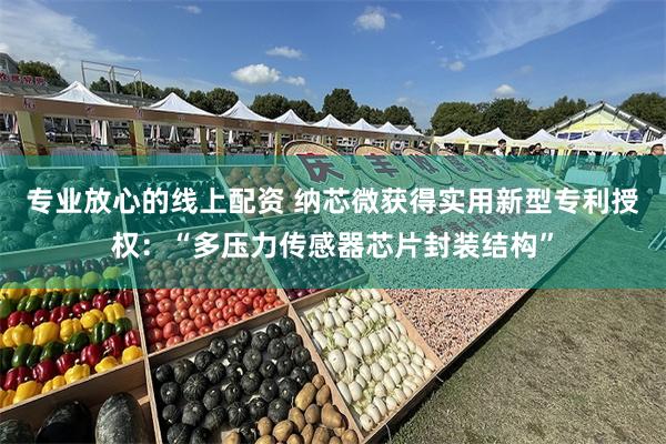 专业放心的线上配资 纳芯微获得实用新型专利授权：“多压力传感器芯片封装结构”