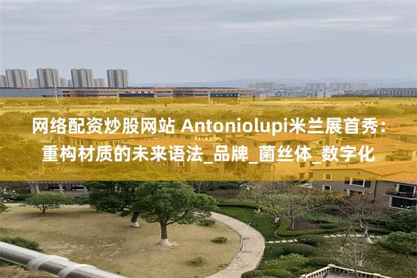 网络配资炒股网站 Antoniolupi米兰展首秀：重构材质的未来语法_品牌_菌丝体_数字化
