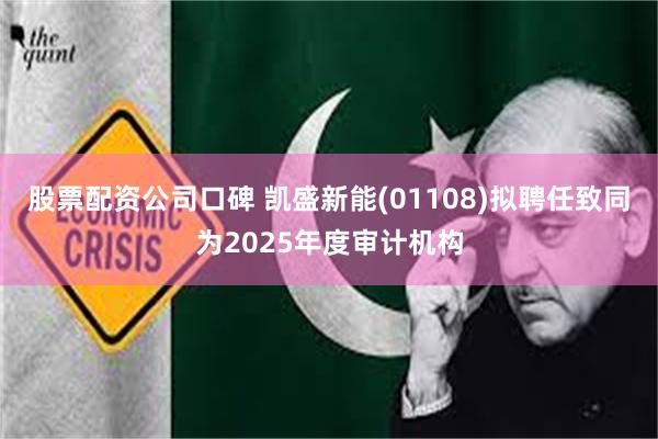 股票配资公司口碑 凯盛新能(01108)拟聘任致同为2025年度审计机构