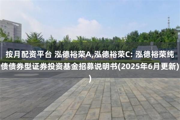 按月配资平台 泓德裕荣A,泓德裕荣C: 泓德裕荣纯债债券型证券投资基金招募说明书(2025年6月更新)