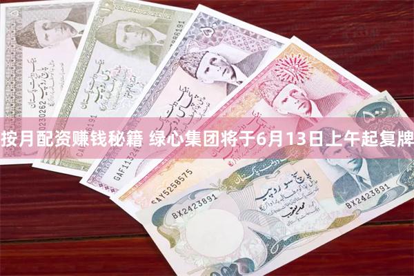 按月配资赚钱秘籍 绿心集团将于6月13日上午起复牌