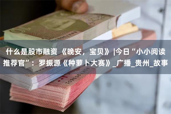 什么是股市融资 《晚安，宝贝》 |今日“小小阅读推荐官”：罗振源《种萝卜大赛》_广播_贵州_故事